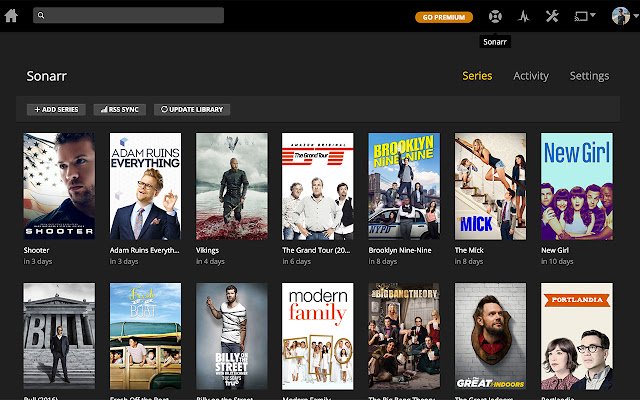 Sonarr for Plex  from Chrome web store to be run with OffiDocs Chromium online