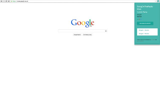 Songontheradio  from Chrome web store to be run with OffiDocs Chromium online