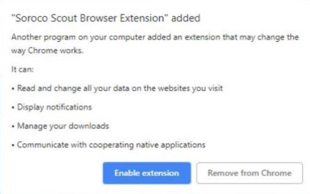 क्रोम वेब स्टोर से सोरोको स्काउट ब्राउज़र एक्सटेंशन को ऑफ़िडॉक्स क्रोमियम ऑनलाइन के साथ चलाया जाएगा