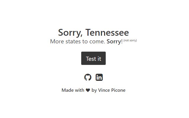 Sorry Tennessee  from Chrome web store to be run with OffiDocs Chromium online