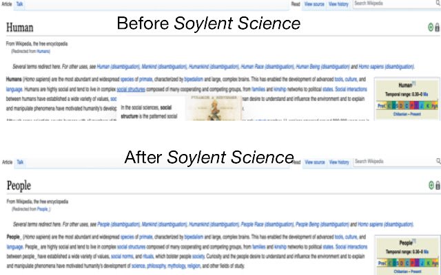 Soylent Science da Chrome Web Store será executado com OffiDocs Chromium online