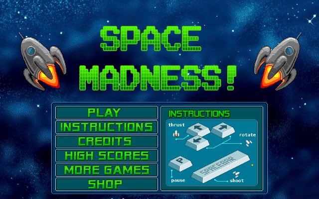 Space Madness  from Chrome web store to be run with OffiDocs Chromium online