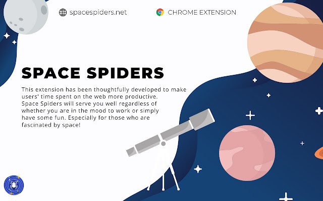 Space Spiders מחנות האינטרנט של Chrome להפעלה עם OffiDocs Chromium באינטרנט