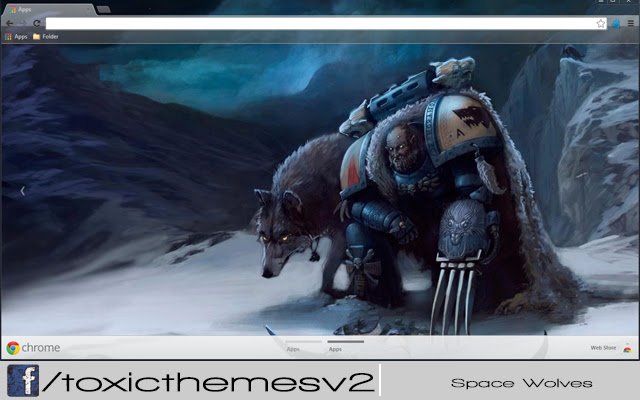 Space Wolves Space Marine de la boutique en ligne Chrome sera exécuté avec OffiDocs Chromium en ligne