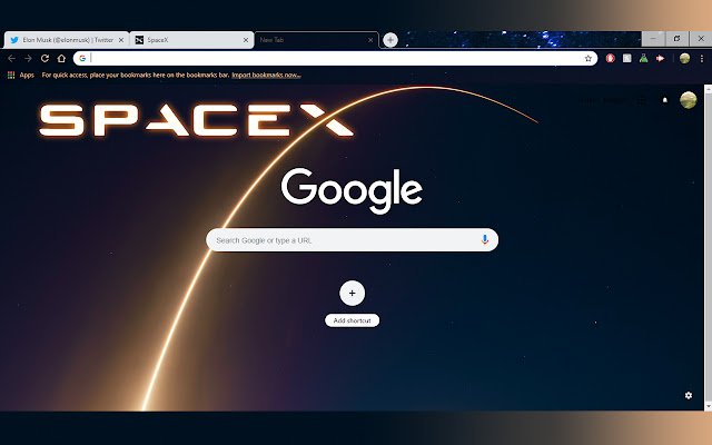 PrzestrzeńX | Rozdzielczość 1366 x 768 ze sklepu internetowego Chrome do uruchomienia z OffiDocs Chromium online