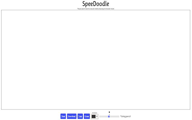 SpeeDoodle  from Chrome web store to be run with OffiDocs Chromium online