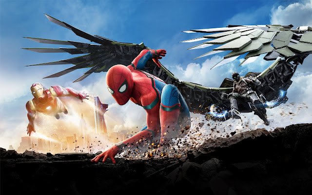 Spider man: Homecoming  from Chrome web store to be run with OffiDocs Chromium online