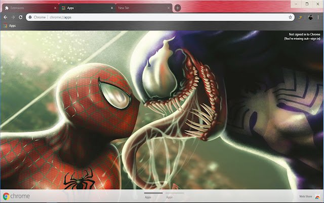 Spiderman vs Venom Super Hero  from Chrome web store to be run with OffiDocs Chromium online