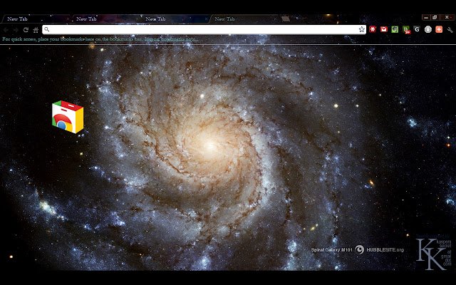 Spiral Galaxy M101 Theme mula sa Chrome web store na tatakbo sa OffiDocs Chromium online