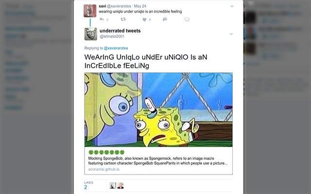 spongemock for twitter  from Chrome web store to be run with OffiDocs Chromium online