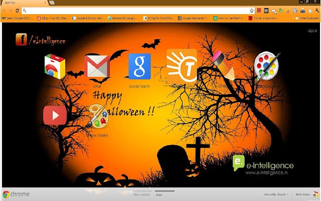 Spooky Halloween Theme  from Chrome web store to be run with OffiDocs Chromium online