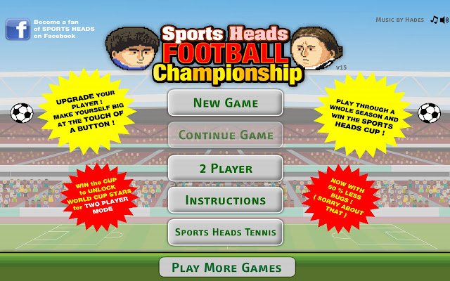 Sports Heads Football Championship  from Chrome web store to be run with OffiDocs Chromium online