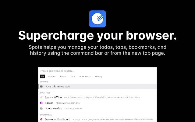 Spots  from Chrome web store to be run with OffiDocs Chromium online