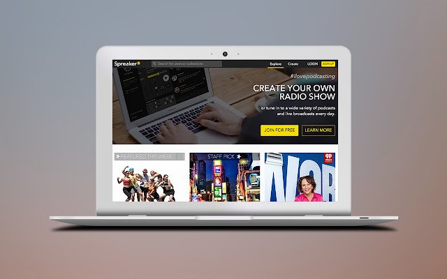 Spreaker  from Chrome web store to be run with OffiDocs Chromium online