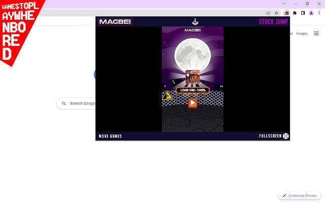 Stack Jump Game Runs Offline  from Chrome web store to be run with OffiDocs Chromium online