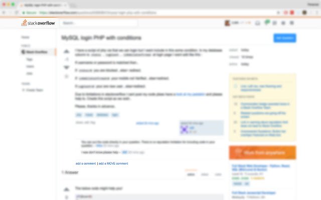 Stack Overflow++  from Chrome web store to be run with OffiDocs Chromium online