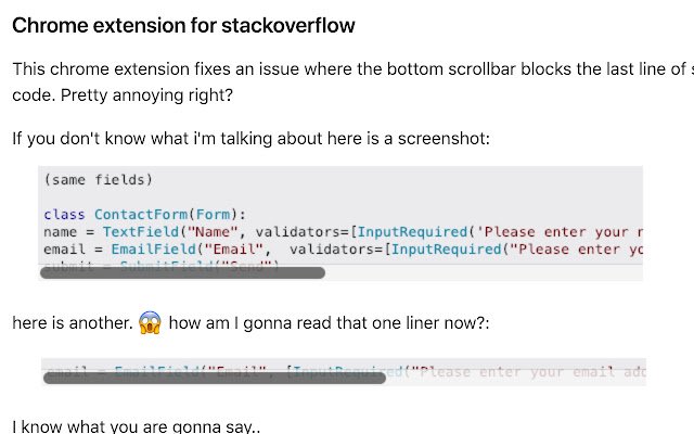 Stack Overflow Padding จาก Chrome เว็บสโตร์ที่จะเรียกใช้ด้วย OffiDocs Chromium ทางออนไลน์