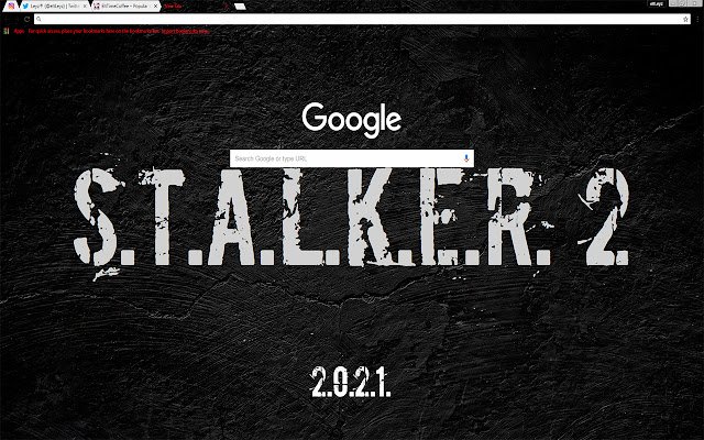 S.T.A.L.K.E.R. 2 | THEME STALKER 2 (2018)  from Chrome web store to be run with OffiDocs Chromium online