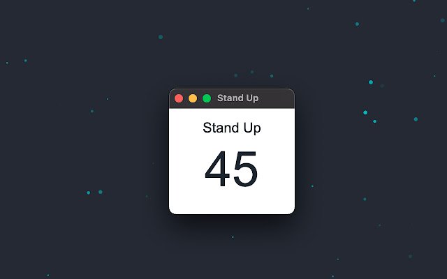 Stand Up Reminder  from Chrome web store to be run with OffiDocs Chromium online