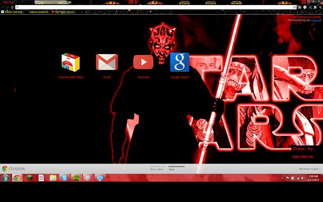 Star Wars Darth Maul Theme  from Chrome web store to be run with OffiDocs Chromium online