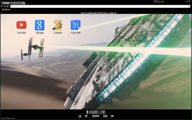 Star Wars Episode VII Millennium falcon  from Chrome web store to be run with OffiDocs Chromium online