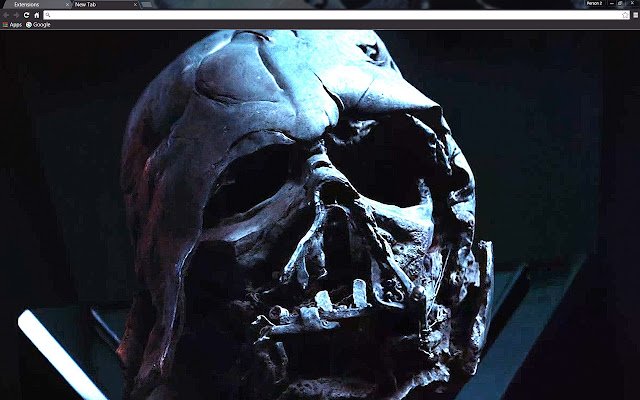 Star Wars VII: Darth Vaders Skull dari toko web Chrome untuk dijalankan dengan Chromium OffiDocs online