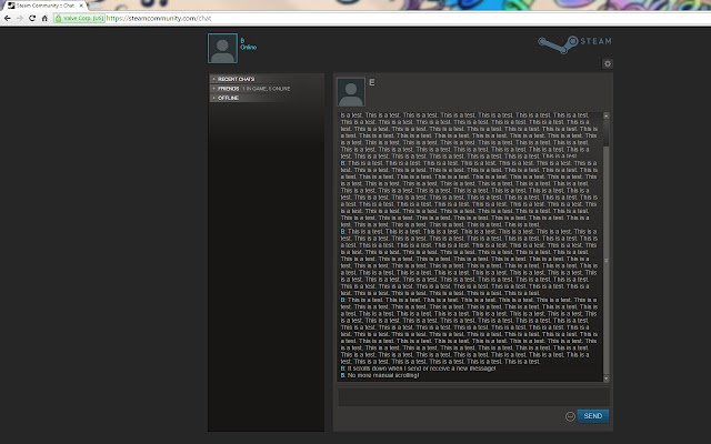 Steam Chat Auto Scroll dari toko web Chrome untuk dijalankan dengan OffiDocs Chromium online