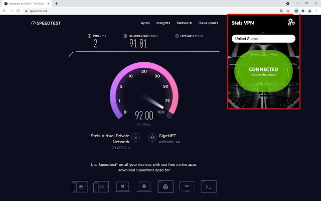 Stels VPN Miễn phí Proxy bảo mật từ cửa hàng Chrome trực tuyến sẽ được chạy với OffiDocs Chrome trực tuyến