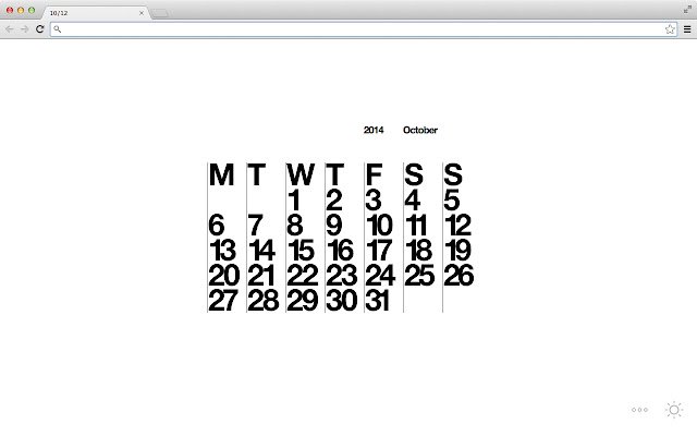 Stendig Calendar Tab  from Chrome web store to be run with OffiDocs Chromium online