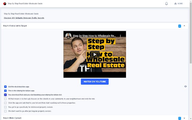 Step By Step Real Estate Wholesale Guide  from Chrome web store to be run with OffiDocs Chromium online
