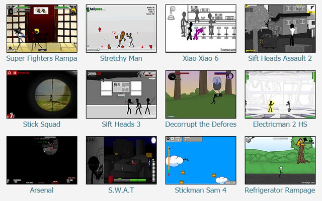 Stick Games  from Chrome web store to be run with OffiDocs Chromium online