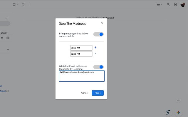 Stop the Madness Inbox Delivery Management  from Chrome web store to be run with OffiDocs Chromium online