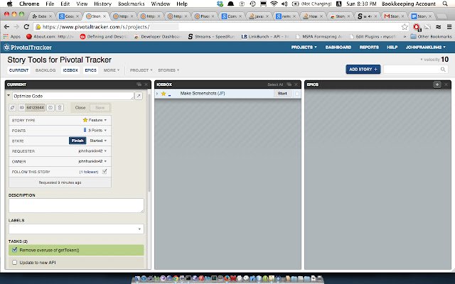 Story Tools สำหรับ Pivotal Tracker จาก Chrome เว็บสโตร์ที่จะรันด้วย OffiDocs Chromium ทางออนไลน์