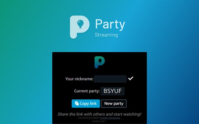 Streaming Party: watch together and chat  from Chrome web store to be run with OffiDocs Chromium online