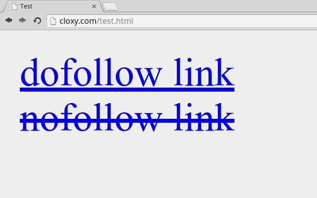 Strike Out Nofollow Links  from Chrome web store to be run with OffiDocs Chromium online