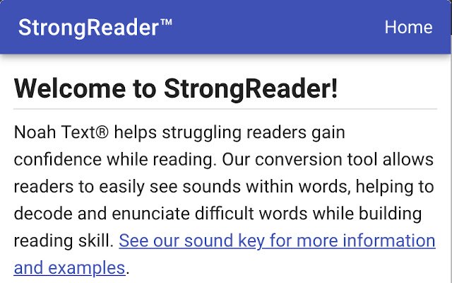 StrongReader  from Chrome web store to be run with OffiDocs Chromium online