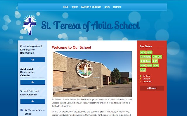 La escuela Santa Teresa de Ávila de la tienda web de Chrome se ejecutará con OffiDocs Chromium en línea