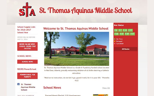 St. Thomas Aquinas Middle School  from Chrome web store to be run with OffiDocs Chromium online