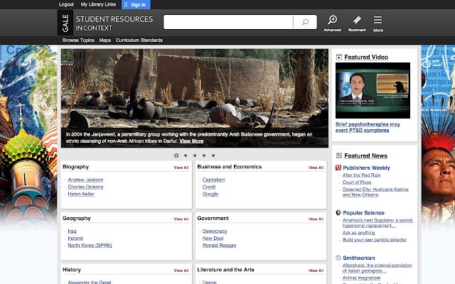 Student Resources In Context  from Chrome web store to be run with OffiDocs Chromium online