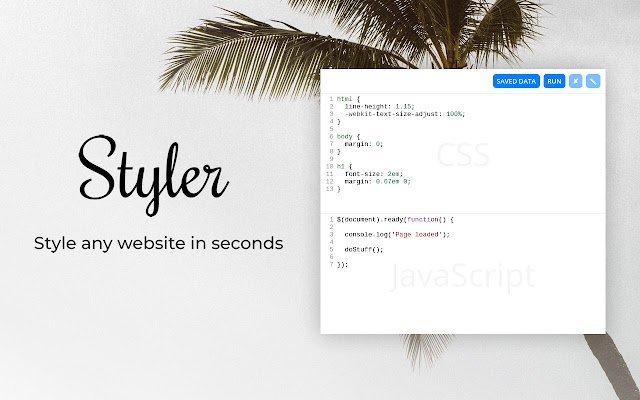 Styler Beta  from Chrome web store to be run with OffiDocs Chromium online