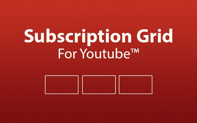 Subscriptions Grid For YouTube™ ຈາກ Chrome web store ທີ່ຈະດໍາເນີນການກັບ OffiDocs Chromium ອອນໄລນ໌