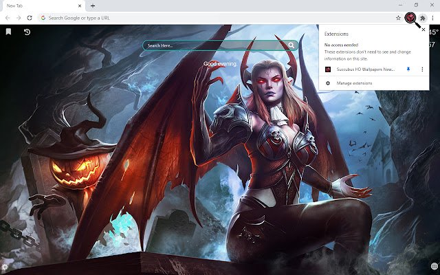 Succubus HD Wallpapers New Tab Theme  from Chrome web store to be run with OffiDocs Chromium online