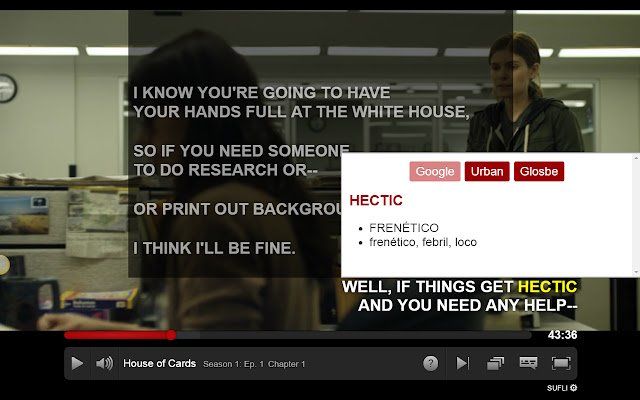 SUFLI Netflix subtitles translator  from Chrome web store to be run with OffiDocs Chromium online