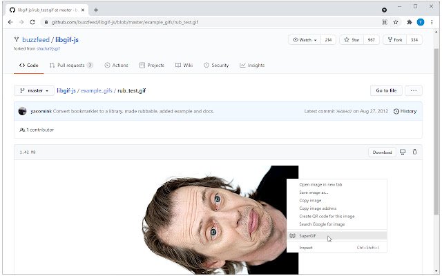 SuperGIF من متجر Chrome الإلكتروني ليتم تشغيله باستخدام OffiDocs Chromium عبر الإنترنت