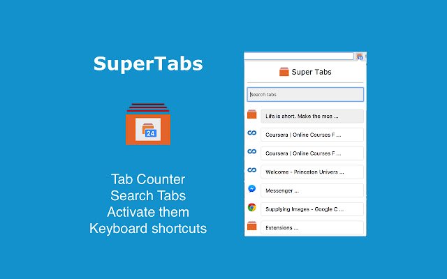 SuperTabs de Chrome web store para ejecutarse con OffiDocs Chromium en línea