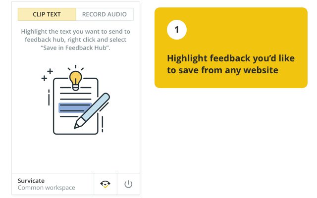 Survicate Feedback Hub dari toko web Chrome untuk dijalankan dengan OffiDocs Chromium online