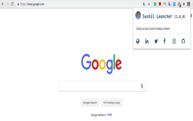 Sushil Launcher  from Chrome web store to be run with OffiDocs Chromium online