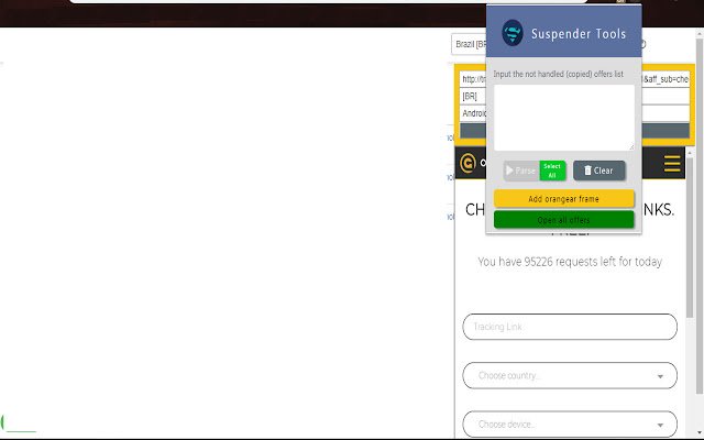 Suspender Tools_2  from Chrome web store to be run with OffiDocs Chromium online