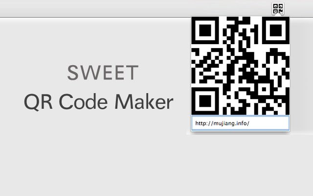 Sweet QR Code Maker de Chrome web store se ejecutará con OffiDocs Chromium en línea