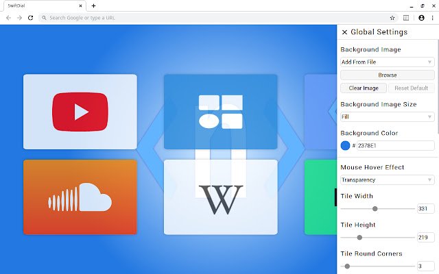 SwiftDial Light  from Chrome web store to be run with OffiDocs Chromium online